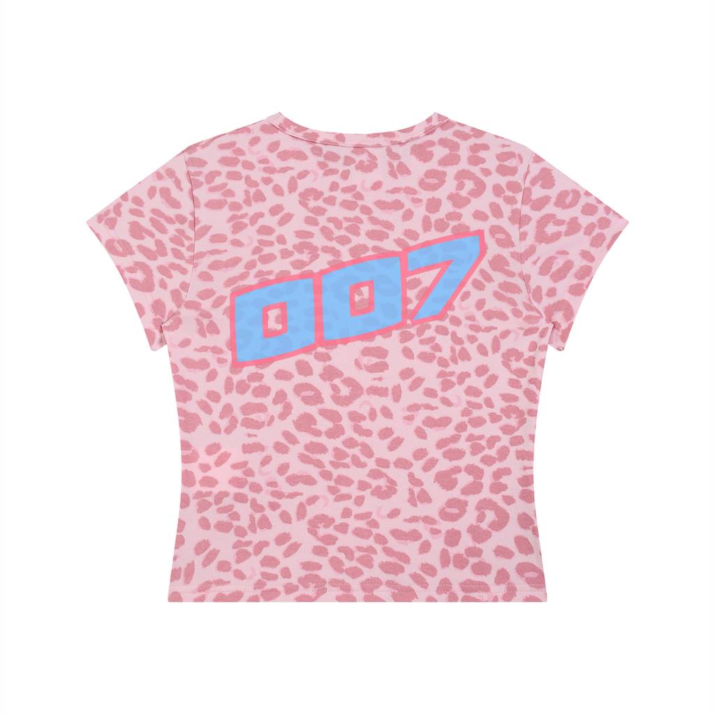 Leo Print baby tee