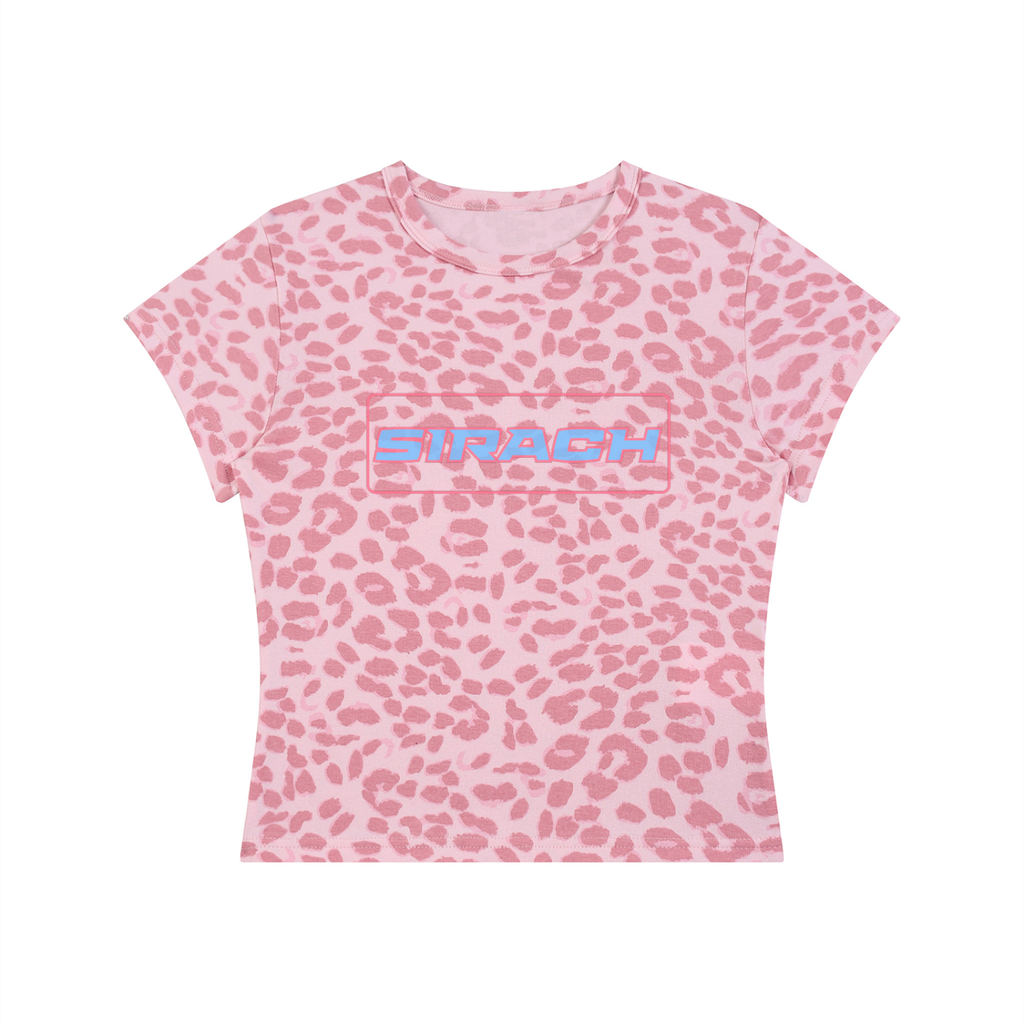 Leo Print baby tee